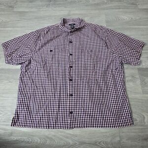 Polo Jeans Co Ralph Lauren Collared Shirt Mens XL Plaid Short‎ Sleeve Button Up